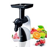 Máquina de Helados STARLYF PERFECT ICE CREAM, Máquina para hacer helados con Fruta, máquina de helados y sorbetes, muy fácil de Usar, 100% Natural, Gluten Free, Ideal Batidos
