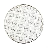 Aprilsunnyzone Rejilla de refrigeración redonda de acero inoxidable de grado 201 para horno, bandeja para hornear para pasteles, galletas, pasteles, pizza (180 mm)
