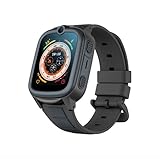 Kids Smartwatch Reloj Inteligente para Niños y Niñas, GPS, Llamadas 4G, Boton SOS, Videollamada, Chat, Waterproof Ip67, Foto y Escucha Remota, Alarma, Modo No Molestar, Diversos colores. (Negro)