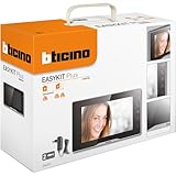 Bticino 334253 - Videoportero con monitor interno adicional de 2 cables, 7 pulgadas a color con manos libres y fuente de alimentación con enchufe Plug-In, excelente como segunda pantalla para casas de