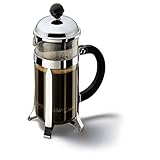 Bodum Chambord French Press 3 Cups 0.35 L Cafetera émbolo, Vidrio, plástico, Acero, 0.35 litros(12 Onza)