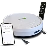 Wiizzee Robot Aspirador AR02, Delgado Silencioso WiFi Conectado con Tuya, 5 Modos de Limpieza, Autocarga, 90min Autonomía, Todos los Suelos Lisos, Sistema de Navegación Giroscópica