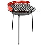 PrimeMatik - Barbacoa de carbón de 33 cm con Patas BBQ Grill para jardín y Camping