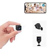 Camara Espia 4K HD Mini WiFi Oculta Cámara Espía para Ver En El Movil, Interior/Exterior Mini Cámaras De Vigilancia inalambricas Larga Duracion Spy CAM con IR Visión Nocturna Detección De Movimiento