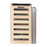 Estufa de sauna finlandesa 3 kW con control integrado, para uso doméstico y privado