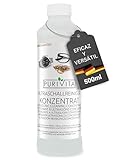 PURIVITA® Universale Liquido para Ultrasonidos Limpieza [500ML] - Limpiador Ultrasónico - Ultrasonic Cleaner - Liquido Maquina Ultrasonidos para Plata, Gafas, Dentaduras Postizas & Joyas