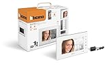 Bticino 335253 - Videoportero WiFi con monitor interno adicional de 2 hilos, pantalla de 7 pulgadas, colores con manos libres, pantalla táctil, control por aplicación, segunda pantalla para casas de