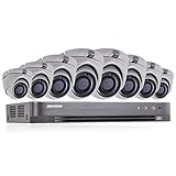 HIKVISION Sistema de seguridad CCTV de 5 MP 4K DVR 8 canales 2TB H.265+ HIK 5 MP 2.8 mm 8X cámaras al aire libre kit de visión nocturna vendedor del Reino Unido DS-7208HUHI-K1