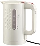 Bodum Bistro Hervidor de Agua eléctrico, 1 l, 1300 W, Plástico, Blanco Crema