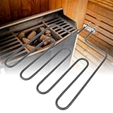 Greensen Elemento Calefactor Eléctrico para Estufa de Sauna, 1500W 2000W 3000W Soportes de Calefacción Uniformes Accesorios para Sauna, Componente de Elemento Calefactor de Sauna de Calor