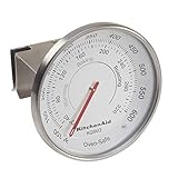 KitchenAid Termómetro ajustable para colgar en el horno, para uso en ventilador, gas u hornos eléctricos, 40°C a 320°C