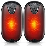 Wopigh Calentadores de Manos,Calentador de Manos Recargable 2 en 1,calienta Manos con 3 Modos de calefacción Ajustables(35-55°C),Mejor Regalos para Golf,Camping,Senderismo,Invierno,Navidad