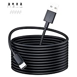 5M Cable de Carga de Enchufe USB a Micro USB para Cámara XIAOMI 2K/Pro,Cables de Extensión de Alimentación para Cámara de Seguridad para Cámara XIAOMI/YI/Cloud,Wyze/Nest/Arlo Q/Furbo Dog Cam,Negro