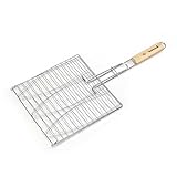 Barbecook Parrilla para Pescado Triple Cromada Tipo Besuguera, Gris, 28x28x3 cm, 2230938055
