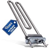 VIOKS Elemento calefactor 230 V de repuesto para elemento calefactor Bosch 12042284 & 12029196 e IRCA 8066440R – Barra de calefacción lavadora Siеmens Balay Constructa Maxx 6 Maxx 7 iQ100 VarioPerfect