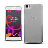 REY Funda para bq Aquaris M4.5 y bq Aquaris A4.5 de Gel (Silicona), amizada Antideslizante