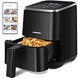 Aigostar Dot - Freidora sin Aceite 2L, 1200W, Freidora de aire con 8 Programas y Pantalla Táctil LED, Tiempo y Temperatura Ajustables, Rejilla Antiadherente Desmontable, Libre de BPA