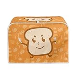 Howilath Cubierta protectora para tostadora de pan, tostadora de color naranja, cubierta antipolvo para tostadora de pan, cubierta M