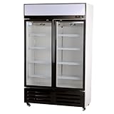 CLEITON® Armario Refrigerador | Frigorifico Expositor | Nevera Frigorifica Industrial | Vitrinas Expositoras Refrigeradas | 700 Litros | 2 Puertas Estático con Aire Circulante | Potencia 240 W