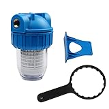 Yuecuu® Prefiltro de agua, filtro de 1/2' con filtro lavable para bombas de jardín, granja y plantas de agua doméstica