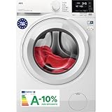 AEG LFR7184N2V, Lavadora de Carga Frontal 8 Kg, 1400 rpm, Libre Instalación, Función Vapor, Lavado Rápido, Cajón Universal, Motor Inverter, Display LCD/LED, Blanca , Clase A -10%, Fabricado en UE