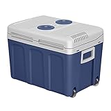 WOLTU AC/DC Nevera Termoeléctrica Portátil Calor/Frío Nevera Portátil Nevera para Coche Nevera Camping Playa Montaña Viaje Conexiones 12V&220V 45L KUE009dbl