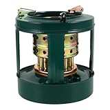 Happyyami 8 estufa aire estufa de mochilero quemador de parafina calentador de queroseno cocina de camping estufa de aceite mini calentador estufa de queroseno planchar Dark Green