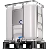 WERIT Depósito de Agua 300L IBC GRG - Con Grifo, Palet Reforzado, Certificación ADR, Contenedor de Agua, Ideal para Almacenamiento y Transporte Seguro de Líquidos, Alta Durabilidad y Fiabilidad