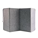 Silvergear® Panel de Calefacción Infrarrojo 165W | Calentador de Escritorio Plegable | 3 Niveles de Calor | Cable Extra Largo | 50x100cm | Gris