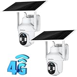 Xega 4G Camara Solar Exterior con Tarjeta Sim, LTE Cámara Vigilancia Inalámbrica con Batería 2K HD IP PTZ 355°/90°,Visión Nocturna,Detección De Movimiento,Alarma de Luz y Sonido,Micro TF&Cloud (2)