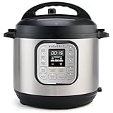 Instant Pot Duo 7 en 1 Olla a Presión Programable con 13 Programas para Cocción lenta, Arrocera, Yogurtera o Vaporera, Color Negro/Acero Inoxidable, 5.7 L