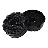 2 filtros de carbón activo tipo 58 para Whirlpool 484000008782 Ikea Nyttig FIL 220 Wpro CFC380 campana extractora