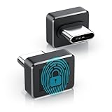 CSL - Lector de Huellas Dactilares USB-C, Biometric Fingerprint Scanner for Windows 10 11 32/64 bits, Biometric Fingerprint Scanner, Reconocimiento de 360°, Admite hasta 10 ID, Plug & Play