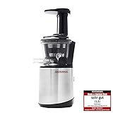 GASTROBACK Slow Juicer Advanced Vital, Negro, Plata