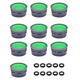 LMOGWL 10pcs Filtro de grifo Con anillo de sellado de 10 pcs, aireador de grifo, inserto de filtro de agua de grifo, piezas accesorias de repuesto de grifo para baño, cocina Tapones de filtro de grifo