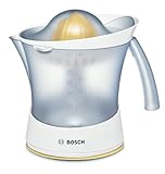 Exprimidor de cítricos Bosch VitaPress,cono de prensa universal para frutas pequeñas y grandes,control de pulpa,alto rendimiento de zumo,recipiente de zumo de 0,8l, apto para lavavajillas,25W.