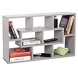 RICOO Estanteria Pared 85 x 48 x 16 cm WM050-PL Estante Flotante Gris – Libreria almacenaje