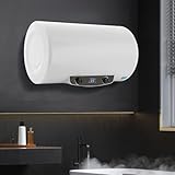 Calentador de agua eléctrico de 50 L, 220 V, hervidor horizontal, 30-75 ℃, calentador de agua eléctrico montado en la pared (cocina, ducha, baño)
