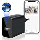 HGYGHO Mini Cámara WiFi, 1080P HD Wireless Cámara de Vídeo Pequeña Cargadores Inalámbrica Micro Cámara de Seguridad con App Alertas Activadas por Movimiento Mini Cámara de Vigilancia para Hogar