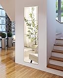 Sqinor Espejo Pared Cuerpo Entero Largo Vidrio Espejos Adhesivos Decorativos Espejo Adhesivo Pared Grande para Dormitorio Salon BañO Gimnasio Armario Puerta