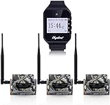 Olymbros Sensores Para Caza Con Alarma en Reloj Alcance Hasta 200m 3 Detectores de Movimiento Con Sonido y Vibración Seguimiento de Animales Alarma IP54