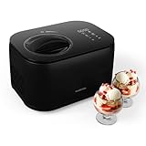 Klarstein FrostFusion Heladera - Máquina de Helados & Yogur, 1L Capacidad, Compresor Integrado, Pantalla LED Táctil, Función Mantenimiento Frío, Fácil Limpieza, Sin Precongelación