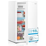 Midea Nevera Pequeña 93L - Mini Frigorífico Compacto para Hogar y Oficina - Frigorífico Pequeño Bajo Consumo Sin Congelador - Mini Bar Silencioso para Caravana y Camping con Zona fría de 0º/-3º