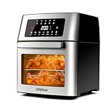 G3 Ferrari G10182, Fritgisano EVO 15L, freidora de aire para horno, freidora de aire de 15 litros, 1700 W, 10 programas, 40-200°C, capacidad XXL, pantalla digital, accesorios y libro de recetas, negro