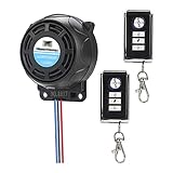 Maizoon Motocicleta Sistema de Alarma de Seguridad 2 Metal Control Remoto de Repuesto 12V Vehículo Universal 150m/492' Alcance Efectivo Remoto Modelo Simple Fácil de Instalar