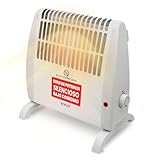 SOGO Calefactor Bajo Consumo con Temperatura Regulable – Calefactor Aire Caliente Silencioso con Termostato - Calefactor Baño, Cocina, Ideal para Espacios Pequeños - Estufa Eléctrica Bajo Consumo
