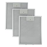 3 filtros de campana extractora, filtros de ventilación de aluminio, filtro de grasa de repuesto para campanas extractoras, 310 x 250 x 9 mm