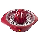 Westmark Exprimidor de limón/cítricos con recipiente, Diámetro: 18,7 cm, Capacidad: 0,5 litros, Plástico, Limetta, Rojo, 3091227R