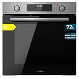 Cecotec Horno Multifunción Integrable 60cm Bolero Hexa M226000 Inox A. 2800W, 72L, 7 Funciones, Modo Grill, Fan Assisted Grill, Modo Convección, Defrost, Steam Base X2, Steam EasyClean, Steam Assist