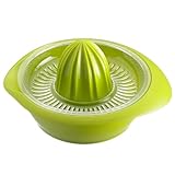 Westmark Exprimidor de limón/cítricos con recipiente, Diámetro: 18,7 cm, Capacidad: 0,5 litros, Plástico, Limetta, Verde manzana, 3091227A